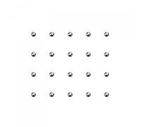 sourcing map 200pcs 3mm acero al carbono rodamiento bolas precisión pulido