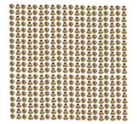 sourcing map 200piezas M3 x 3mm Remaches dorado de latonado metálico hueco ojales