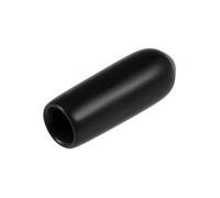 sourcing map 200uds Caucho Extremo Tapas 3,5mm ID Vinilo Redondo Extremo Tapa Cubierta Tornillo Rosca Protectores Negro