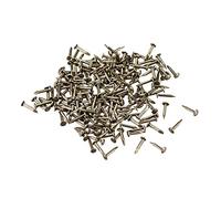 sourcing map 200Uds Pequeño Diminuto Hardware Clavos Bronce Tono | Carbono Acero 1X8mm (DxL), para DIY Decorativo Madera Cajas Accesorios