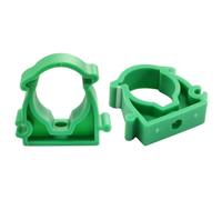 sourcing map 20mm Diámetro Tubo Abrazaderas Clips, PPR Agua Manguera Conexiones Tubo Soporte con Cerradura para Agua Suministro Verde 12uds