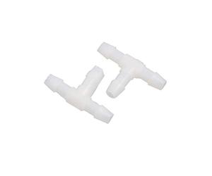 sourcing map 20PCS 3mm Dianer interno Pieza T Conector de manguera Plástico Conector divisor de tubería para coche