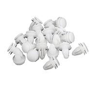 sourcing map 20Pcs Blanco Remaches de Vehículo Panel de Puerta 15mm Grapa 8mm Agujero
