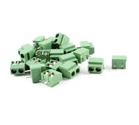 sourcing map 20pcs Conector de Bloque de Terminal de Tornillo de 5 mm de Paso 8A 250V 2P de 2 vías