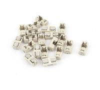 sourcing map 20pcs fusibles Carcasa de plástico Soporte para Enchufe 1808