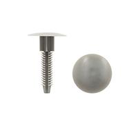 sourcing map 20Pcs Gris Grapa Remaches Sujeción De Parachoques De Coche 40mm 10mm 27mm