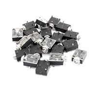 sourcing map 20pcs Jack Enchufe de plástico para Montaje en Panel PCB 5 Terminal Hembra de Audio para Auriculares de 3,5 mm