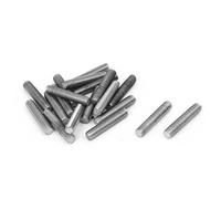 sourcing map M5 x 25mm 0,8mm Paso 304 Completa de Acero Inoxidable Barra Roscada Espárrago Perno Varilla 20pcs