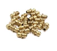 sourcing map 20Pcs M6x1 Rosca Recta de Latón Engrasador Boquilla de Grasa Boquillas de Engrase