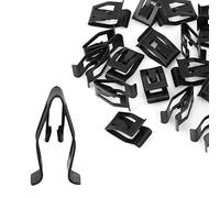 sourcing map 20Pcs Metálica Grapas para Panel Tablero Salpicadero Borde Clip 18X10mm