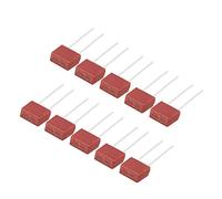 sourcing map 20pcs Micro Fusible montados DIP Miniatura fundido lento cuadrado T2A 2A 250V rojo