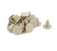 sourcing map 20Pcs Remache De Coche guardabarros Parachoques 18mm Clip Gris 8mm Agujero