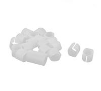 sourcing map 20Pcs Tapones De Tubo Silla Blanco 21mm x 22mm