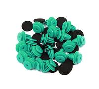 sourcing map 20Pcs Vehículo Revestimiento Forro Panel de Puerta Grapa Verde 18mm 8mm