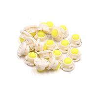 sourcing map 20Pzas Bombilla Interior de Coche Vehículo T4,7 LED Blanco Indicador Panel Cuadro de Instrumentos