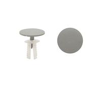 sourcing map 20Pzas Grapas de Tornillos de Moldeo 8mm Blanco Gris Remache de Retención de Plástico Sello Burlete