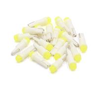 sourcing map 20Pzas Luz 12V T5 LED Blanco Auto Interior del Panel a Luz 74 79 85 86 206 207 286