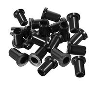 sourcing map 20pzas Protección contra tirones de PVC 5mm de diámetro Interior Protector de Arranque del Cable Negro de la Camisa del Cable Flexible