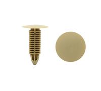 sourcing map 20Pzas Remache De Arranque Empujar Beige 8mm X 8mm Agujero Ajuste Auto Junta Agujero Ajuste Grapas Recortar