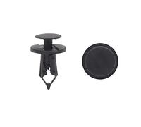 sourcing map 20Pzas Remaches Clips De Plástico Negro Universal Parachoques De Puerta De Clips Tipo Empuje 8mm Para Vehículo Coche Clip para Bandeja de Maletero