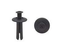 sourcing map 20Pzas Remaches de Plástico Tornillo Sujetador Guardabarros Troncal 8mm Coche Negro Ampliar