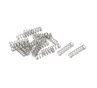 sourcing map 20Uds 0,5mm x 5mm x 20mm 304 Inoxidable Acero Plateado Tono