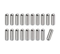 sourcing map 20uds 6x15mm Espiga Pasadores 304 Inoxidable Acero Redonda | Cabeza Plana Chaflanado Extremo Espiga Pasador, Madera Litera Cama Estante Picas Soporte Estantes Sujeción Elementos