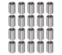 sourcing map 20uds Alambre Roscados Insertos 7/16-14 UNC 3D 33,3mm 304 Inoxidable Acero Helicoidal Espiral Alambre Rosca Manguito