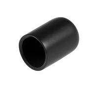 sourcing map 20uds Caucho Extremo Tapas 12mm ID Vinilo Redondo Extremo Tapa Cubierta Tornillo Rosca Protectores Negro