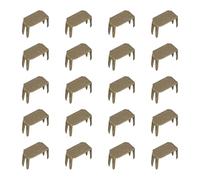 sourcing map 20uds Cremalleras Tapones, #5 Superior y Inferior Topes para Bolsas Abrigos Chaquetas Cremalleras Rescate Reparación, Bronce Tono