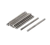sourcing map M3 x 50mm 0,5mm Acero Inoxidable 304 Barras Roscadas Completamente 20uds Hardware