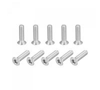 sourcing map 20uds M3x12mm Torx Seguridad Máquina Tornillos | Tornillo Sujetadores Pernos, 316 Inoxidable Acero, Avellanada Cabeza, Manipulación Prueba