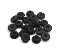 sourcing map 20uds Negro Juntas de Goma Arandelas Amortiguación para Tubo de Escape del Scooter Motocicleta