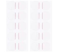 sourcing map 20uds Reloj Trasera Cubierta Protector Película, 35mm Rojo Línea PE Redondo Reloj Trasero Estuche Protector Película Pegatinas para Reloj Trasero Estuche Protección