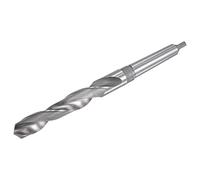 sourcing map 21mm Alta Velocidad Acero Helicoidal broc* con MT2 Morse Cónico Vástago, 240mm Total Largo
