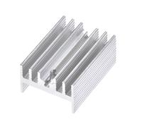 sourcing map 22mm x 15mm x 10mm TO-220 Aluminio Termorretráctil para Refrigeración MOSFET Transistor Diodos 10 Piezas