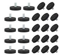 sourcing map 24 pcs M8 Pies Patas niveladoras nivelador M8x15x40mm