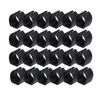 sourcing map 24 Piezas Breuer Chair Foot Floor se desliza Tapas en Forma de U de un Solo Diente 20 mm