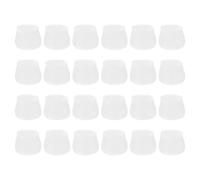 sourcing map 24 protectores para patas de silla, 20 x 25 mm, de silicona, antideslizantes, para patas de muebles, para evitar que los suelos de madera dura se rayen, color blanco