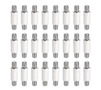 sourcing map 24 tuercas de acero inoxidable de doble extremo, M6 x 30 mm macho a macho, perno roscado de doble extremo para cabeza hexagonal, varillas de rosca derecha izquierda