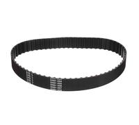 sourcing map 240-L-100 L Correa dentada de 61 cm de largo x 2,5 cm de ancho x 0,5 cm de alto, correa dentada de goma de bucle cerrado de 64 dientes