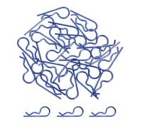 sourcing map 25 clips de cuerpo a control remoto, 1.2 mm de acero inoxidable universales RC clips R pines para modelos de escala 1/6 1/8 1/10 a control remoto para coche, camión, oruga, piezas de