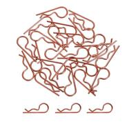 sourcing map 25 clips de cuerpo a control remoto, 1.2 mm de acero inoxidable universales RC clips R pines para modelos de escala 1/6 1/8 1/10 a control remoto para coche, camión, oruga, piezas de