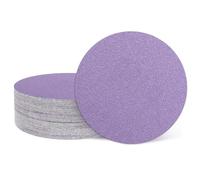 sourcing map 25 discos de lija de 25 mm, grano 120, con gancho y bucle, almohadillas de lija orbitales aleatorias para carpintería, automoción y pulido de metales, color morado
