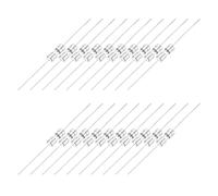 sourcing map 25 fusibles de tubo de vidrio, axial, con cable de plomo de 3,6 x 10 mm, 1 A, 250 V, para reemplazar o reparar muchos dispositivos electrónicos del hogar (F 1A)