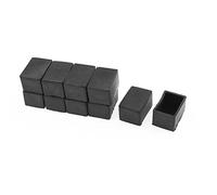 sourcing map 25 mm X 38 mm De Goma Rectangular Mesa Patas De Silla Muebles Pie Cubre 10 Piezas