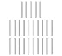 sourcing map 25 pasadores cilíndricos M4 x 45 mm de acero inoxidable 304 para soporte de estante, elementos de sujeción para dispositivos de metal, muebles de madera, instalación de bricolaje, color