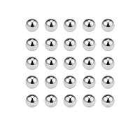 sourcing map 25 piezas 3mm Sólido Rodamiento Bolas Acero Cromo (GCr15) G10 Precisión Bolas