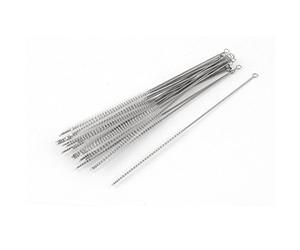 sourcing map 25 piezas de 5 mm de diámetro de nylon Prueba Cerda botella cepillo de limpieza del tubo de 16 cm Limpiador