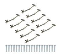 sourcing map 25 pomos de rama, de aleación de zinc de 5 pulgadas, tiradores de muebles de tocador para armario de cocina, casa de campo (bronce, distancia de agujero de 4 pulgadas)